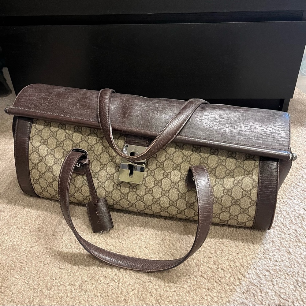GUCCI canvas soft luggage